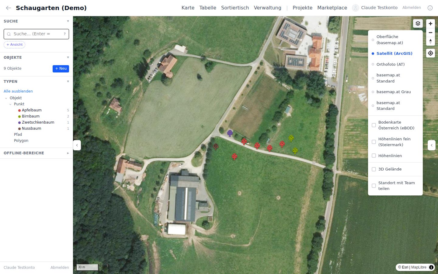 Kartenverwaltung